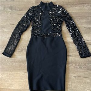Sparkle Black Midi